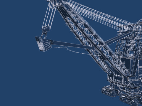 Marion 6360 Electric power shovel 3D Model