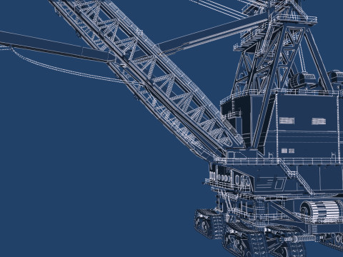 Marion 6360 Electric power shovel 3D Model