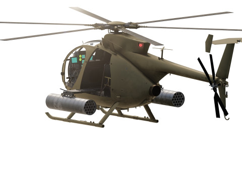 Boeing MH-6M Little Bird 3D Model