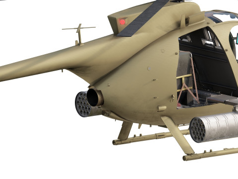 Boeing MH-6M Little Bird 3D Model