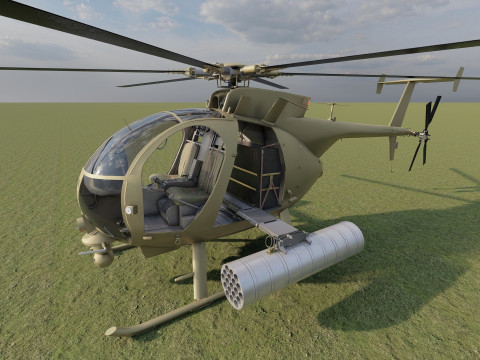 Boeing MH-6M Little Bird 3D Model