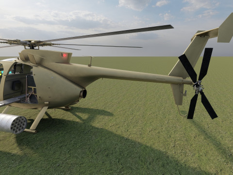 Boeing MH-6M Little Bird 3D Model