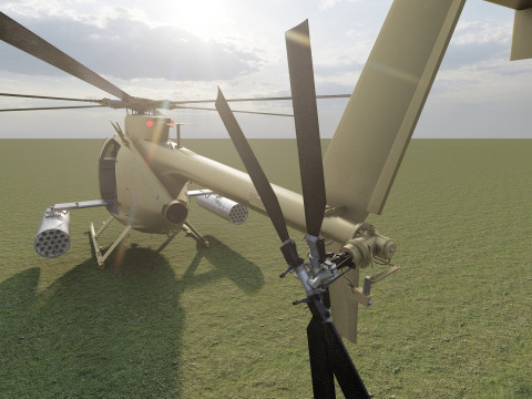 Boeing MH-6M Little Bird 3D Model