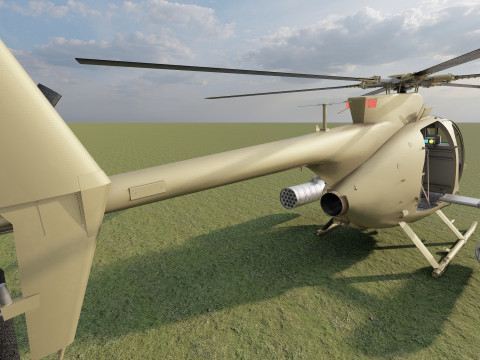Boeing MH-6M Little Bird 3D Model