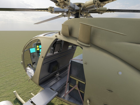 Boeing MH-6M Little Bird 3D Model