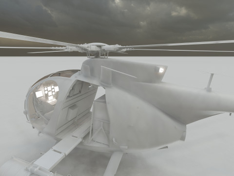 Boeing MH-6M Little Bird 3D Model