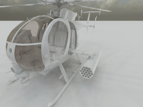 Boeing MH-6M Little Bird 3D Model