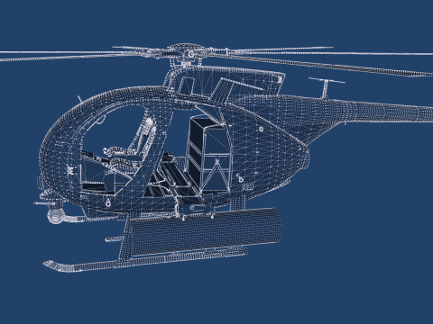 Boeing MH-6M Little Bird 3D Model