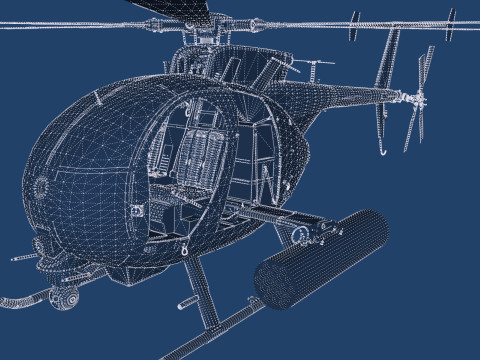 Boeing MH-6M Little Bird 3D Model