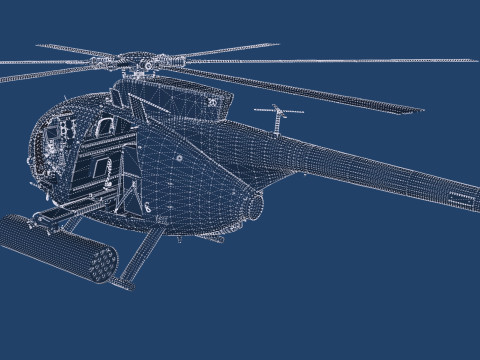Boeing MH-6M Little Bird 3D Model