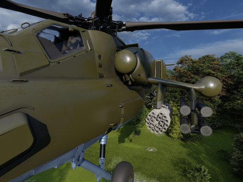 Attack Helicopter MI-28 Havoc 3D Model