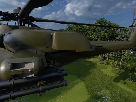 Attack Helicopter MI-28 Havoc 3D Model