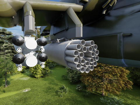 Attack Helicopter MI-28 Havoc 3D Model