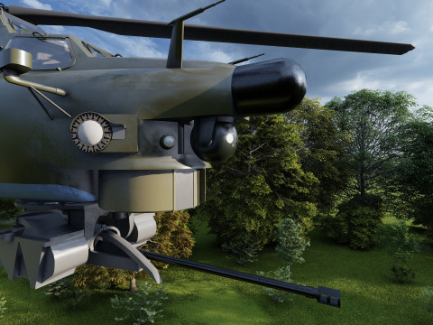 Attack Helicopter MI-28 Havoc 3D Model