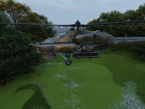 Attack Helicopter MI-28 Havoc 3D Model