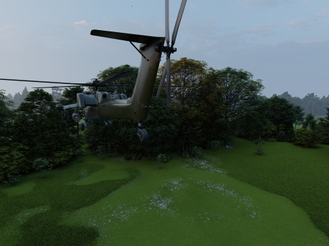 Attack Helicopter MI-28 Havoc 3D Model