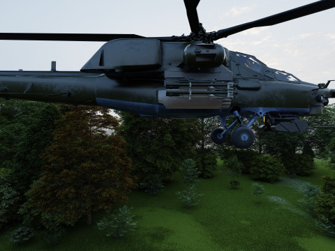 Attack Helicopter MI-28 Havoc 3D Model