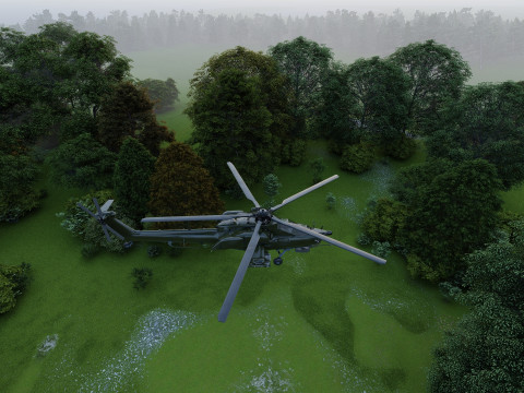Attack Helicopter MI-28 Havoc 3D Model