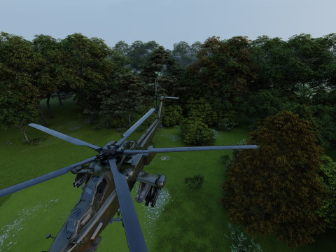 Attack Helicopter MI-28 Havoc 3D Model