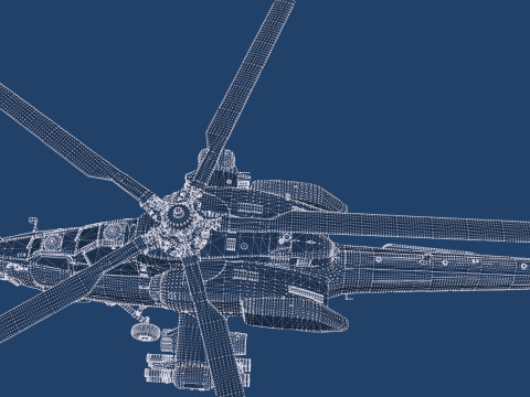 Attack Helicopter MI-28 Havoc 3D Model