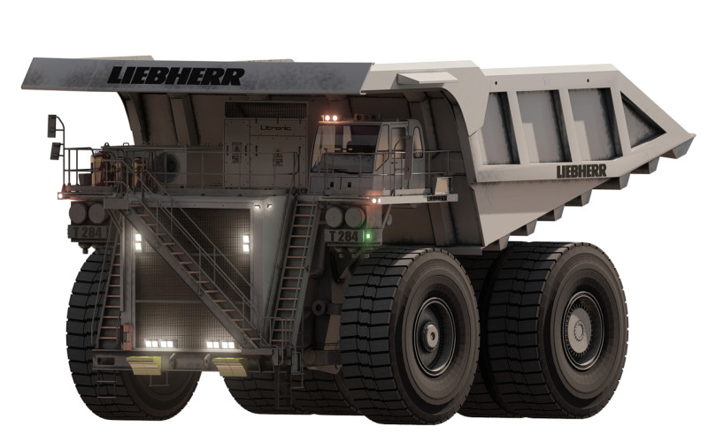LIEBHERR T284 3D 模型 .c4d .max .obj .3ds .fbx .stl .blend