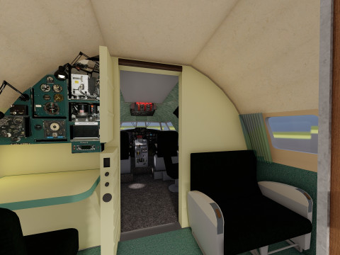 Lockheed-L 1649A Starliner 1957 3D 模型