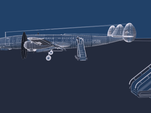 Lockheed-L 1649A Starliner 1957 3D 模型