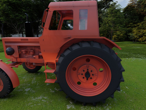 Tractor belarus mtz 80 Model 3D