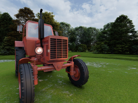 Tractor belarus mtz 80 Model 3D