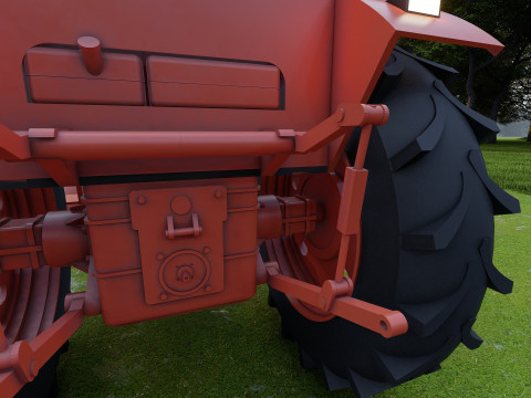 Tractor belarus mtz 80 Model 3D