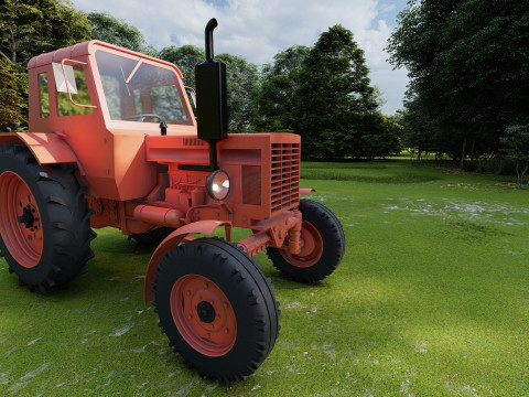 Tractor belarus mtz 80 Model 3D