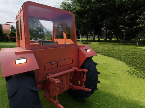 Tractor belarus mtz 80 Model 3D