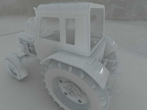 Tractor belarus mtz 80 Model 3D