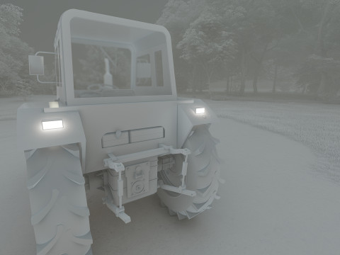 Tractor belarus mtz 80 Model 3D