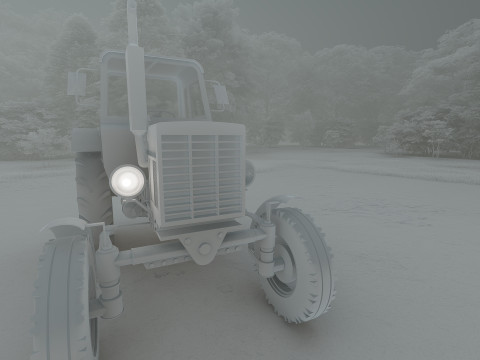 Tractor belarus mtz 80 Model 3D