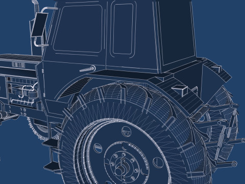 Tractor belarus mtz 80 Model 3D