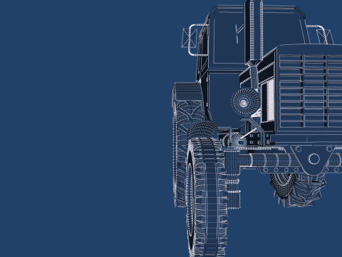 Tractor belarus mtz 80 Model 3D