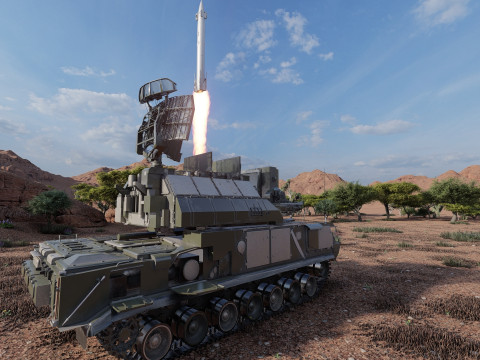 TOR M1 missile system Model 3D