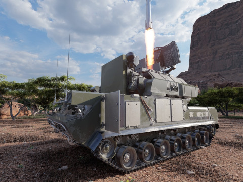 TOR M1 missile system Model 3D