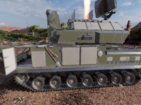 TOR M1 missile system Model 3D