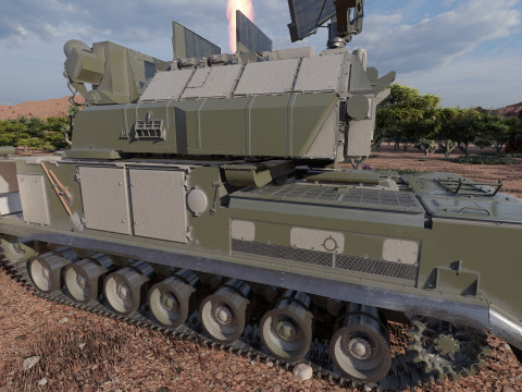TOR M1 missile system Model 3D