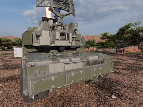 TOR M1 missile system Model 3D