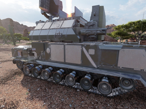 TOR M1 missile system Model 3D