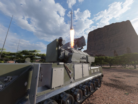 TOR M1 missile system Model 3D