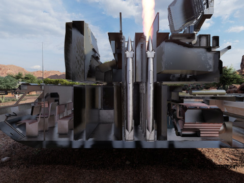 TOR M1 missile system Model 3D