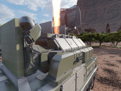 TOR M1 missile system Model 3D