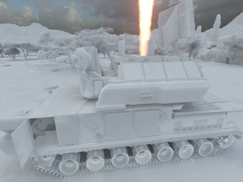 TOR M1 missile system Model 3D