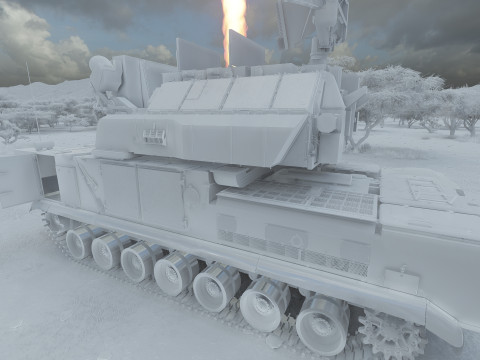 TOR M1 missile system Model 3D