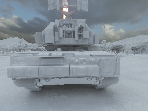TOR M1 missile system Model 3D