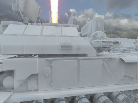 TOR M1 missile system Model 3D